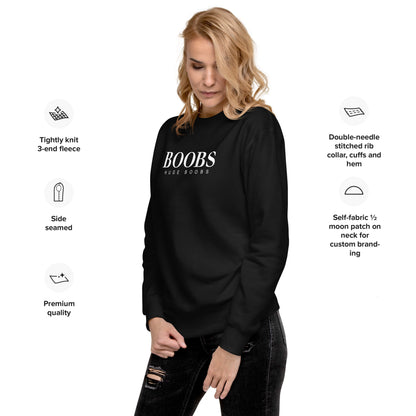 Huge Boobs Women's Premium Sweatshirt