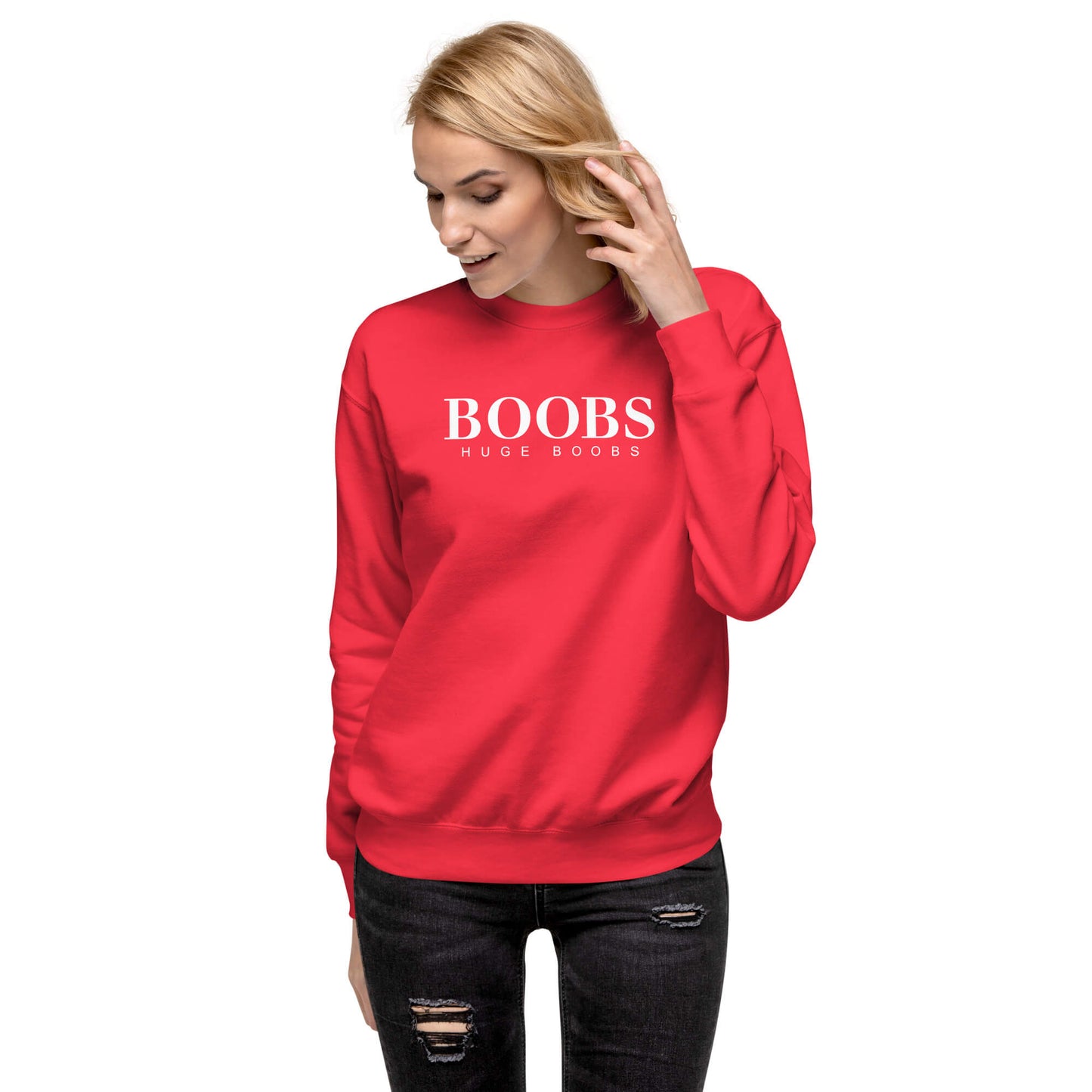 Huge Boobs Women's Premium Sweatshirt