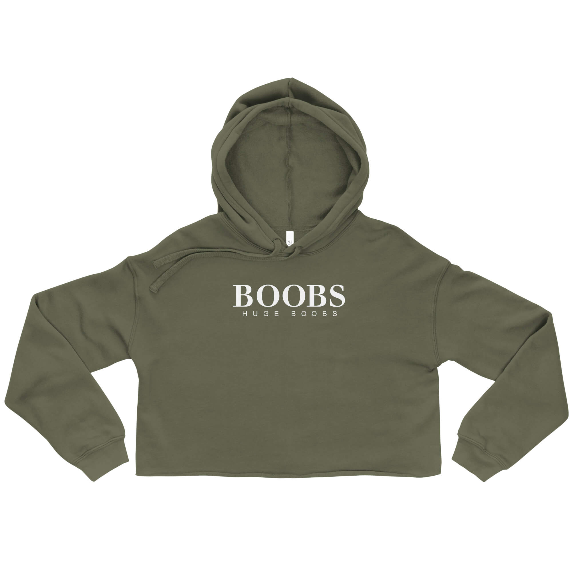 Above the breast cropped hoodie online