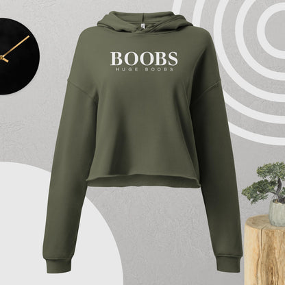 Huge Boobs Women's Crop Hoodie
