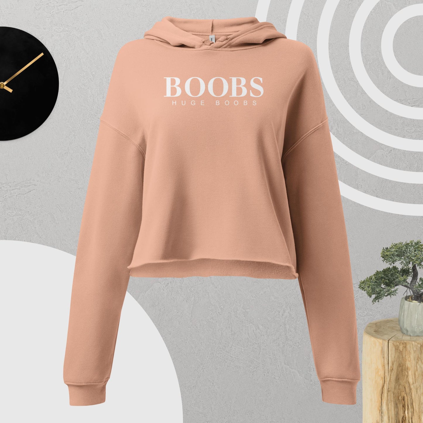 Huge Boobs Women's Crop Hoodie