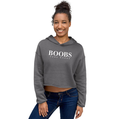 Huge Boobs Women's Crop Hoodie