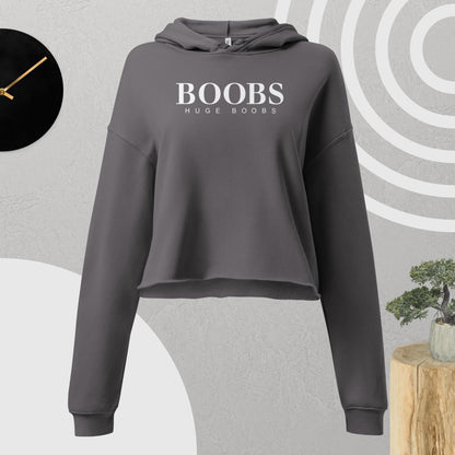 Huge Boobs Women's Crop Hoodie