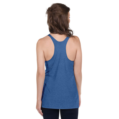 Huge Boobs Women's Racerback Tank White Logo