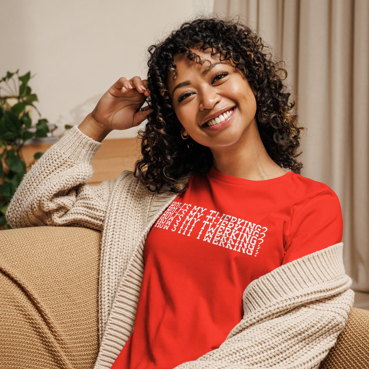 Twerk 2 Women's Relaxed T-Shirt Dark
